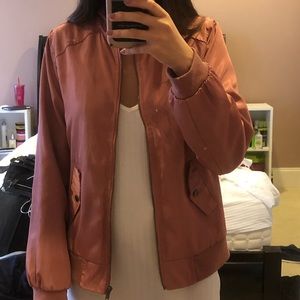 Dusty Pink Bomber Jacket